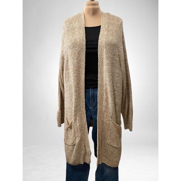 TORRID Tan Textured Slub Cardigan, Size 6 (30) - Picture 3 of 10